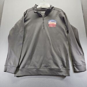New Mexico Bowl Albuquerque Gray Quarter-Zip Pullover Men Size M